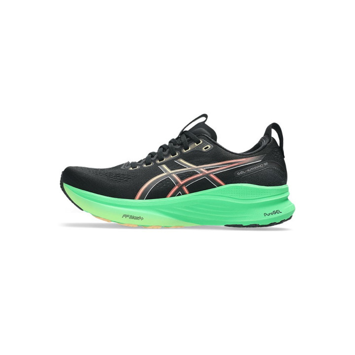 Asics Gel-Kayano 32 Nero Vital Verde - Scarpe Running Uomo
