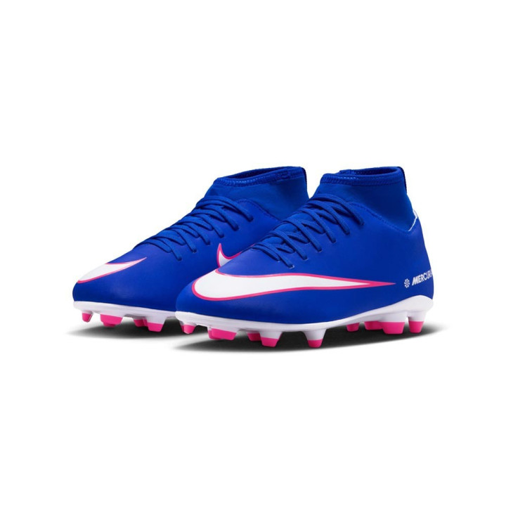 Nike Mercurial Superfly 10 Club Fg Mg Blu Bianco - Scarpe Da Calcio Bambino