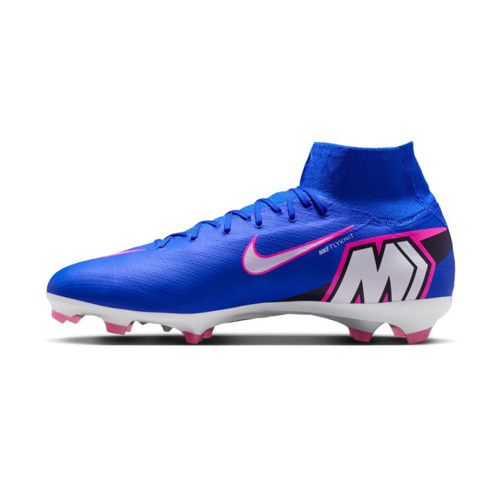 Nike Mercurial Zoom Superfly 10 Pro Fg Blu Bianco - Scarpe Da Calcio Uomo