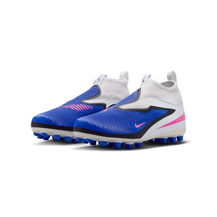 Nike Phantom 6 High Acad Fg Mg Blu Rosa Bianco - Scarpe Da Calcio Bambino