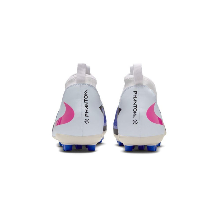 Nike Phantom 6 High Acad Fg Mg Blu Rosa Bianco - Scarpe Da Calcio Bambino