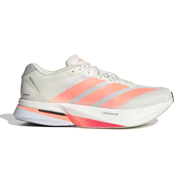 ADIDAS Adizero Boston 13 Off Bianco Lucid Arancio - Scarpe Running Uomo