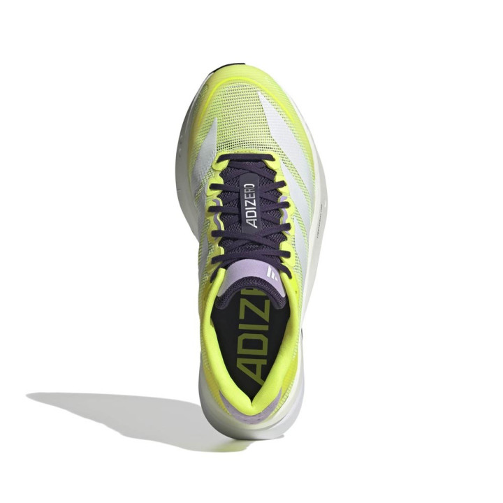 ADIDAS Adizero Boston 13 Solar Giallo Footwear Bianco - Scarpe Running Donna