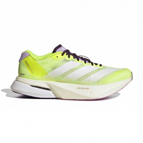 ADIDAS Adizero Boston 13 Solar Giallo Footwear Bianco - Scarpe Running Donna