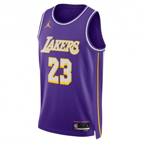 Nike Canotta Basket Gara Nba Lakers Lebron Purple James Lebron 23 Uomo