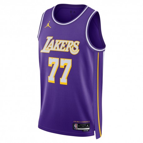 Nike Canotta Basket Gara Nba Lakers Luka Purple Doncic Luka Uomo