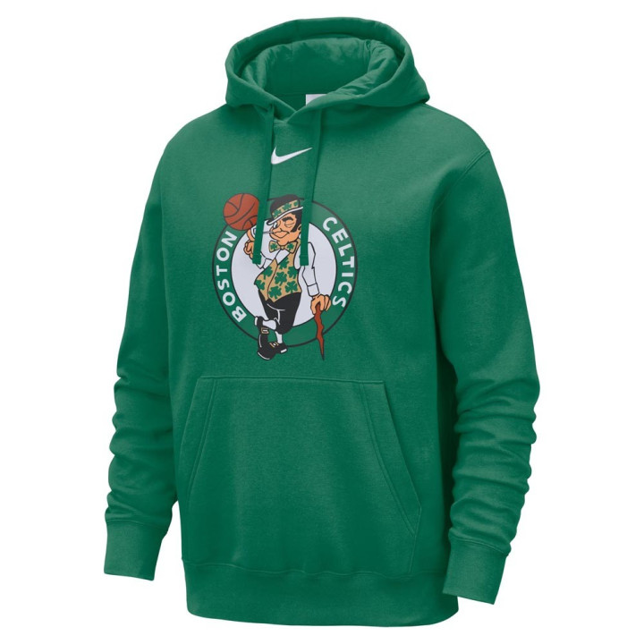 Nike Felpa Nba Boston Club C Cap Logo Clover Uomo