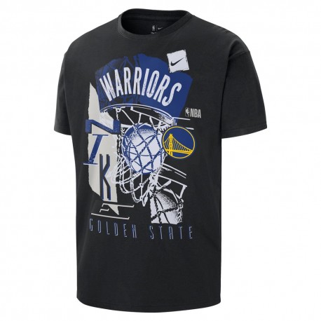 Nike Maglia Basket Nba Oroen State Cts Nero Uomo