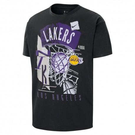 Nike Maglia Basket Nba Lakers Cts Nero Uomo