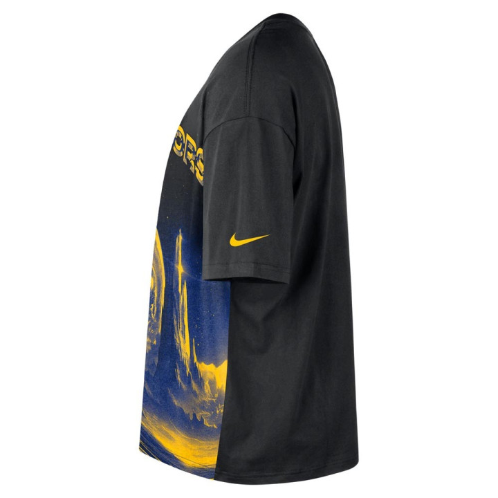 Nike Maglia Basket Nba Oroen State Boxy Nero Uomo