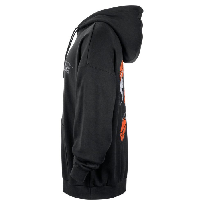 Nike Felpa Nba Team 31 Club Premium Nero Ornge Uomo