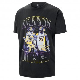 T Shirt Basket Nba La Lakers Courtside nero