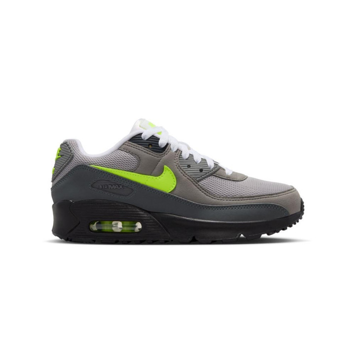 Nike Air Max 90 Gs Nero Neon Giallo - Sneakers Bambino