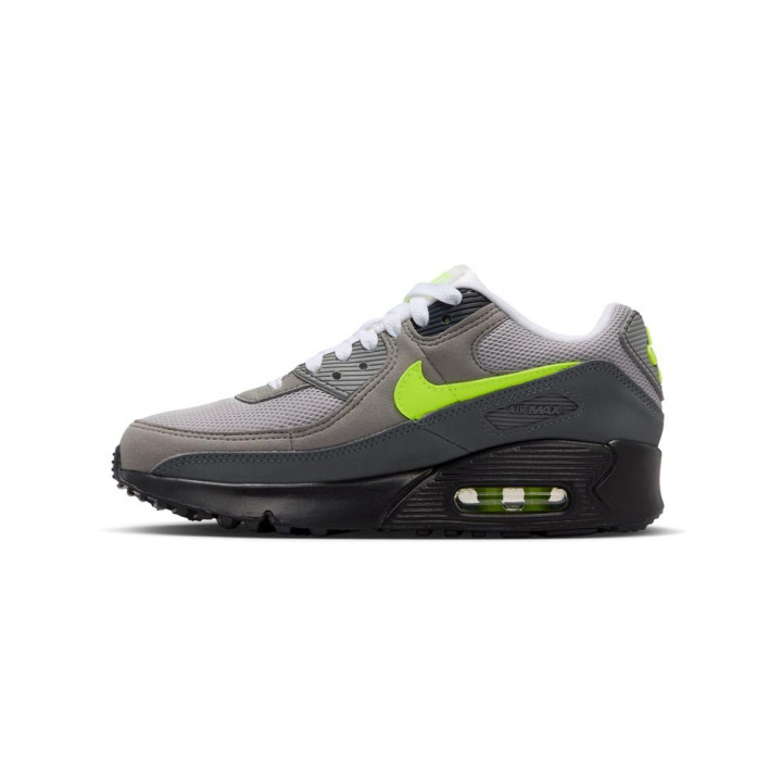 Nike Air Max 90 Gs Nero Neon Giallo - Sneakers Bambino