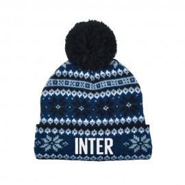Inter Ponpon Christmas nero azzurro