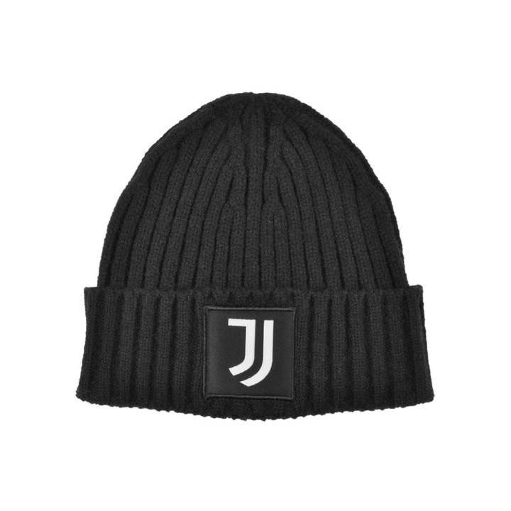 Imma Cuffia Juve Skipper Patch Tessuto Nero Bianco