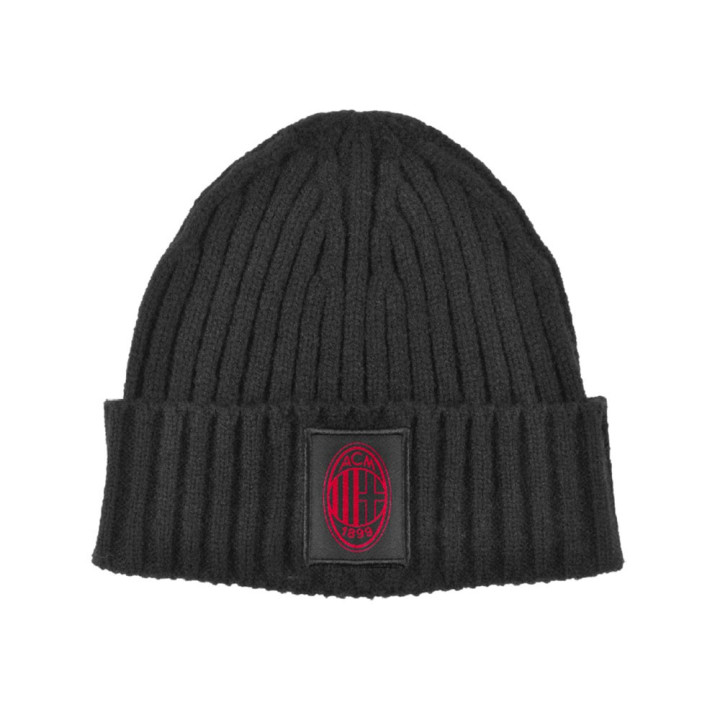 Imma Cuffia Milan Skipper Patch Tessuto Nero Rosso