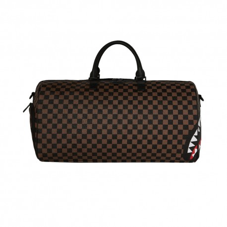 Sprayground Zaino Check 2 Emboss Shark Moro