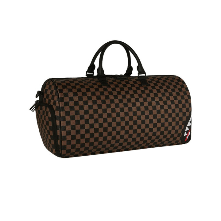 Sprayground Zaino Check 2 Emboss Shark Moro