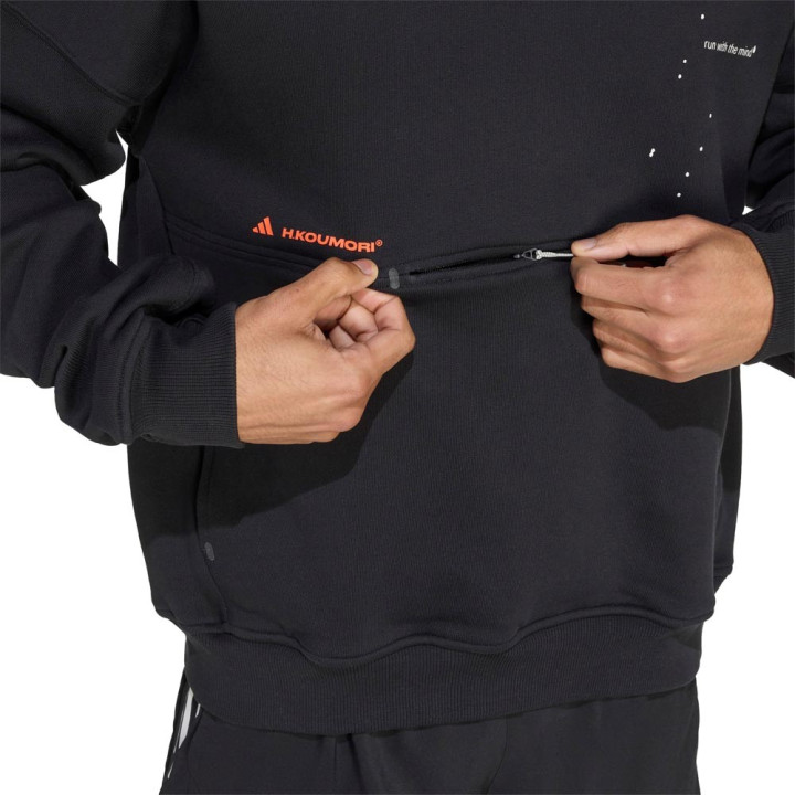 ADIDAS Felpa Running Adi365 H.Koumori Nero Uomo