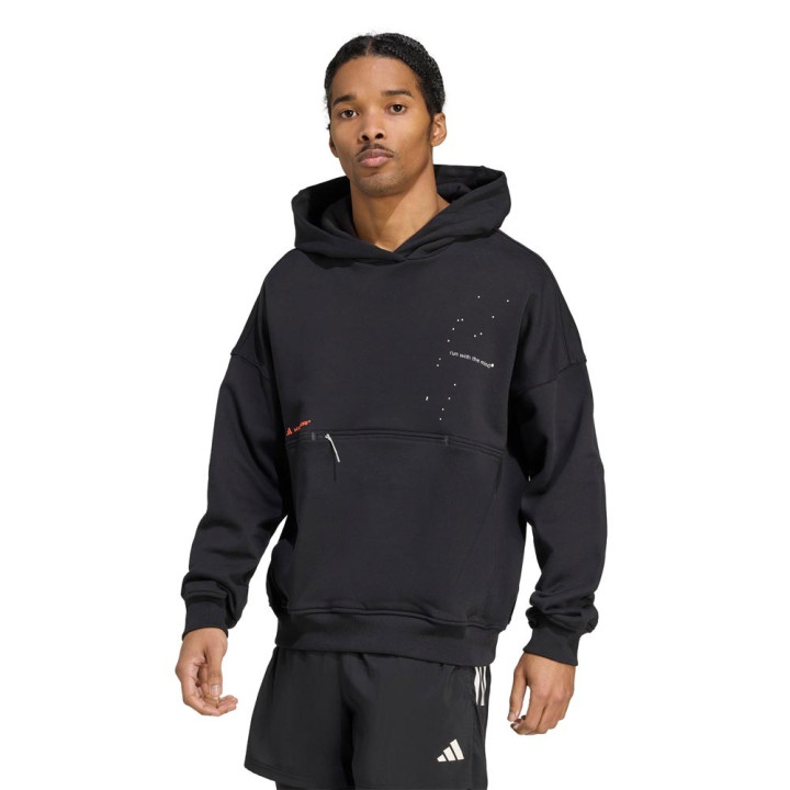 ADIDAS Felpa Running Adi365 H.Koumori Nero Uomo