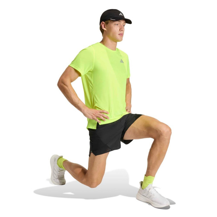 ADIDAS Pantaloncini Running Adi365Breeze Nero Bianco Uomo