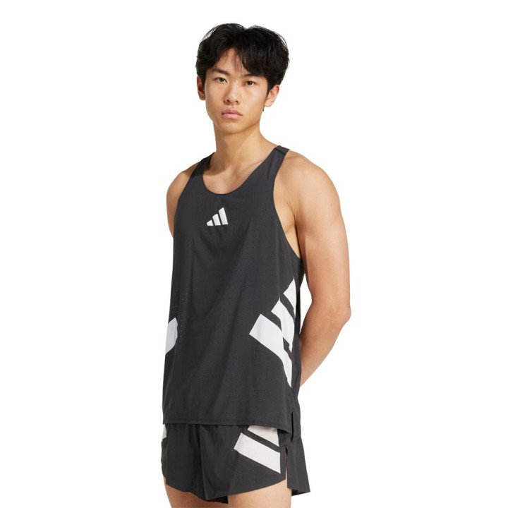 ADIDAS Canotta Running Adizero Road To Records Nero Uomo