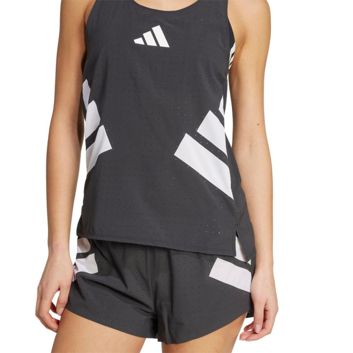 ADIDAS Canotta Running Adizero Road To Records Nero Donna