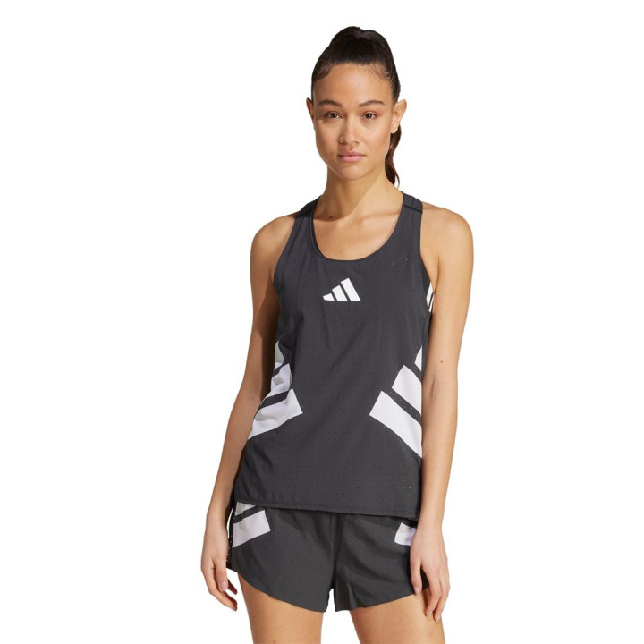 ADIDAS Canotta Running Adizero Road To Records Nero Donna
