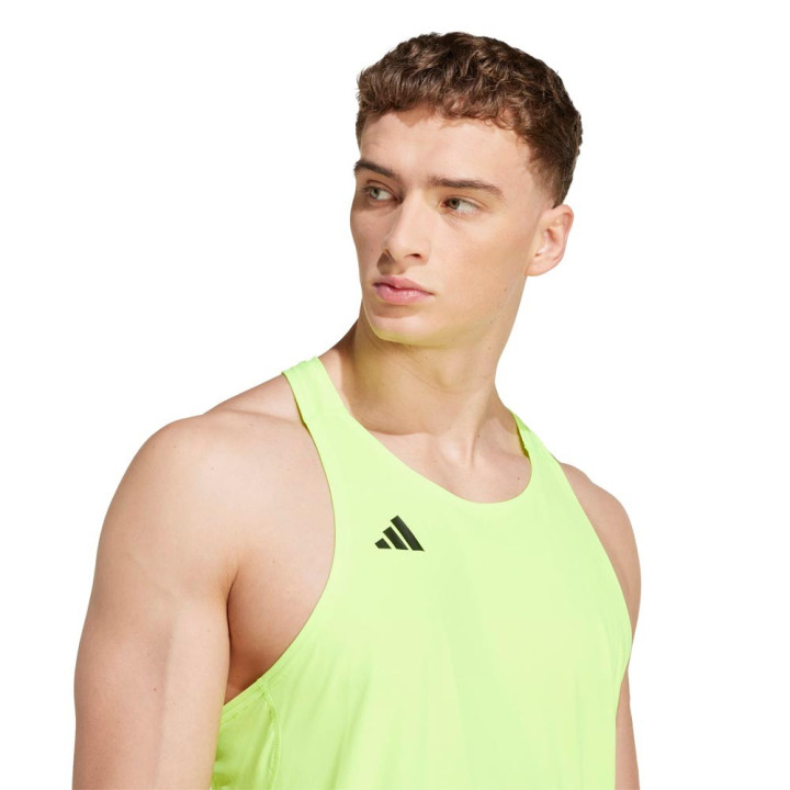 ADIDAS Canotta Running Adizero Essential Lime Uomo