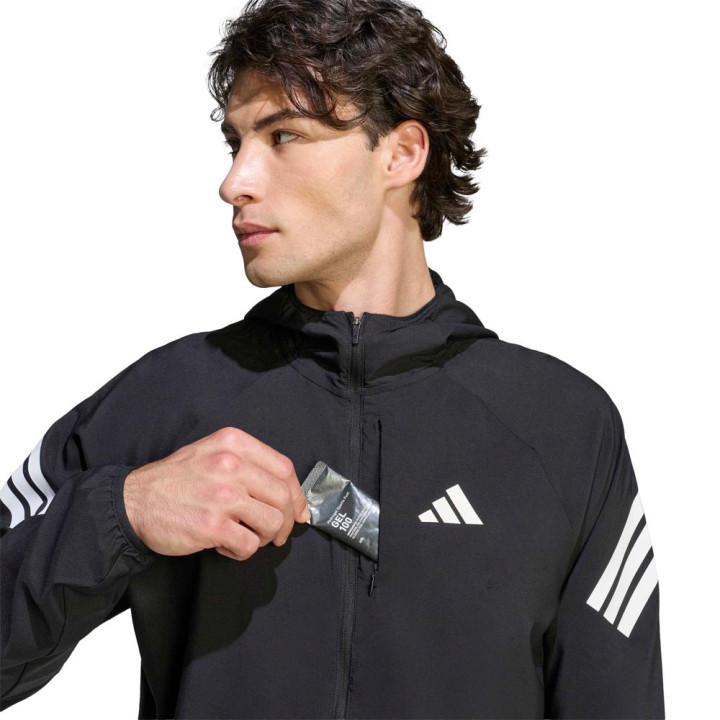 ADIDAS Giacca Running Adi365 Nero Bianco Uomo