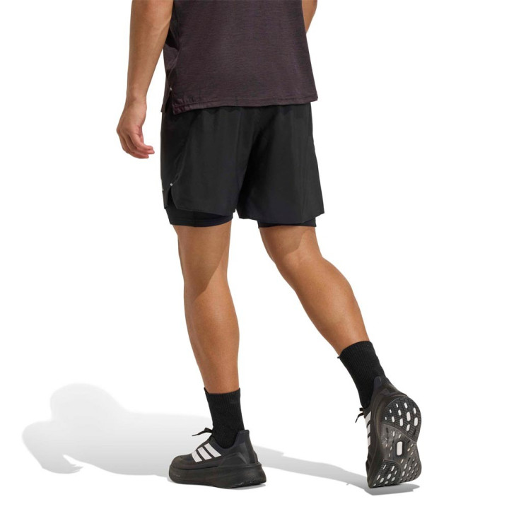 ADIDAS Pantaloncini Running Adi365 Basic 2In1 Nero Uomo