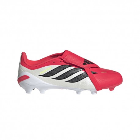 ADIDAS Predator League Ft Fg J Rosso Nero Bianco - Scarpe Da Calcio Bambino