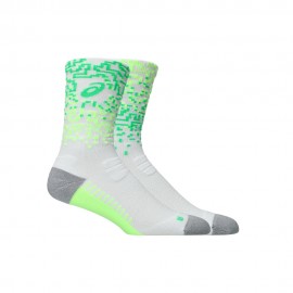 Performance Run Sock Crew bianco verde