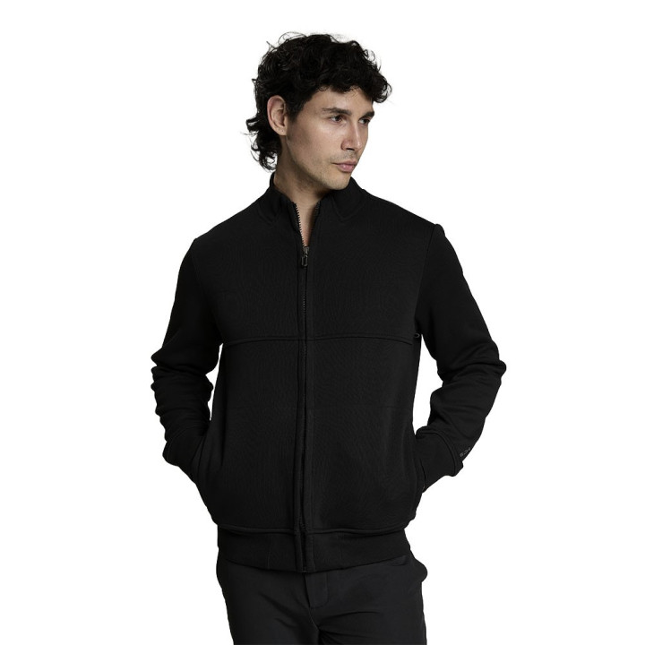 Iceport Felpa Con Zip Nero Uomo