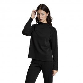 Maniche Lunghe Collo Vulcano nero