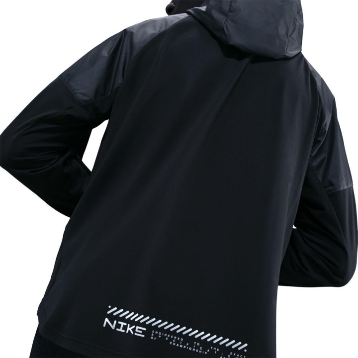 Nike Giacca Running Miler Rpl Winterized Nero Argento Uomo