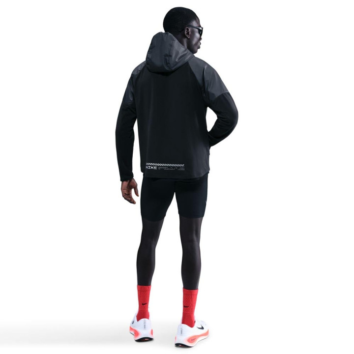 Nike Giacca Running Miler Rpl Winterized Nero Argento Uomo