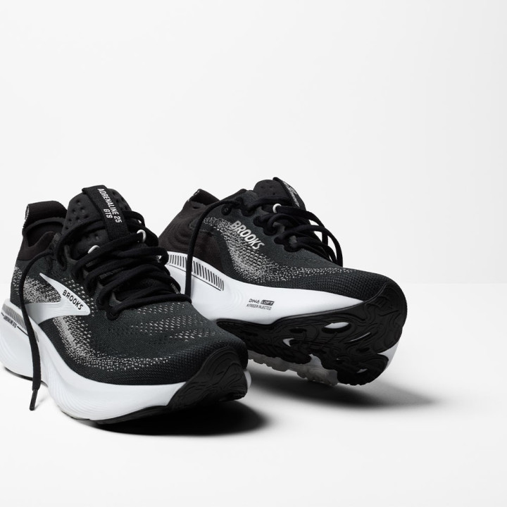 Brooks Adrenaline Gts 25 Nero Grigio Bianco - Scarpe Running Donna