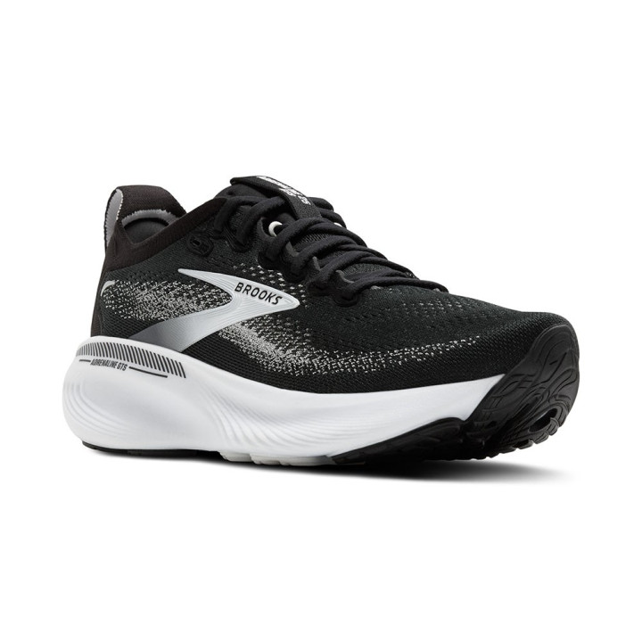 Brooks Adrenaline Gts 25 Nero Grigio Bianco - Scarpe Running Donna