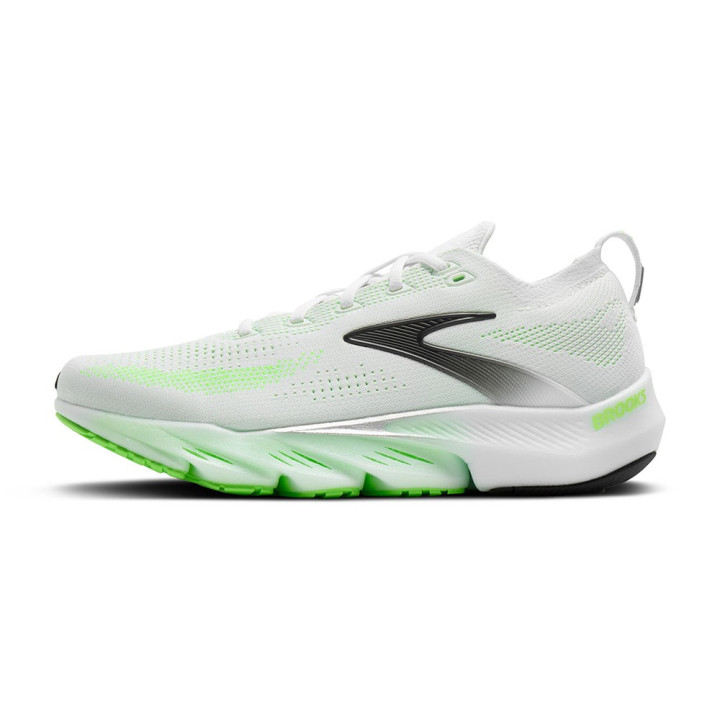 Brooks Glycerin Flex Bianco Verde - Scarpe Running Uomo