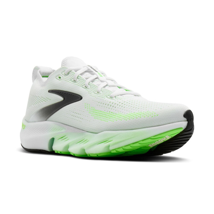 Brooks Glycerin Flex Bianco Verde - Scarpe Running Uomo