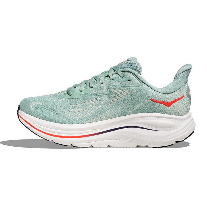 Hoka Clifton 10 Sage Neaon Flame - Scarpe Running Uomo