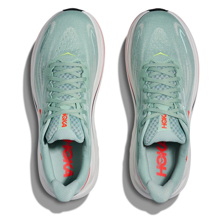 Hoka Clifton 10 Sage Neaon Flame - Scarpe Running Uomo