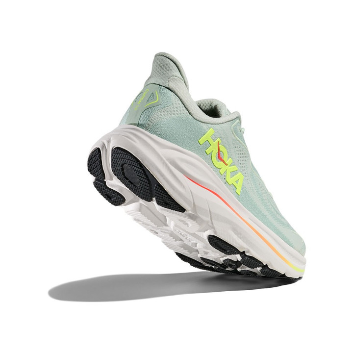 Hoka Clifton 10 Sea Glass Neon Flame - Scarpe Running Donna