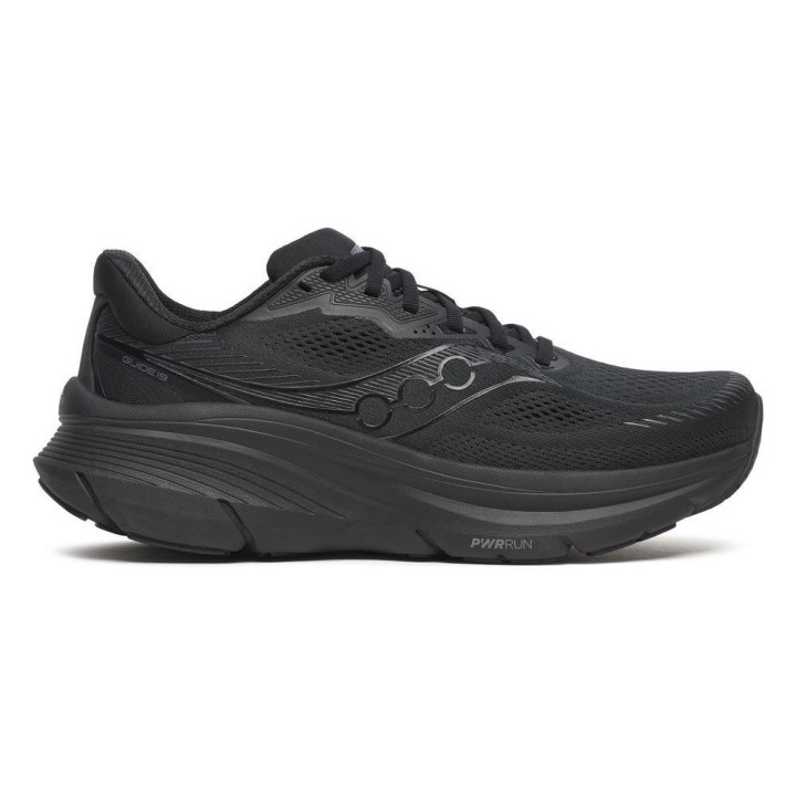 Saucony Guide 19 Triple Nero - Scarpe Running Uomo