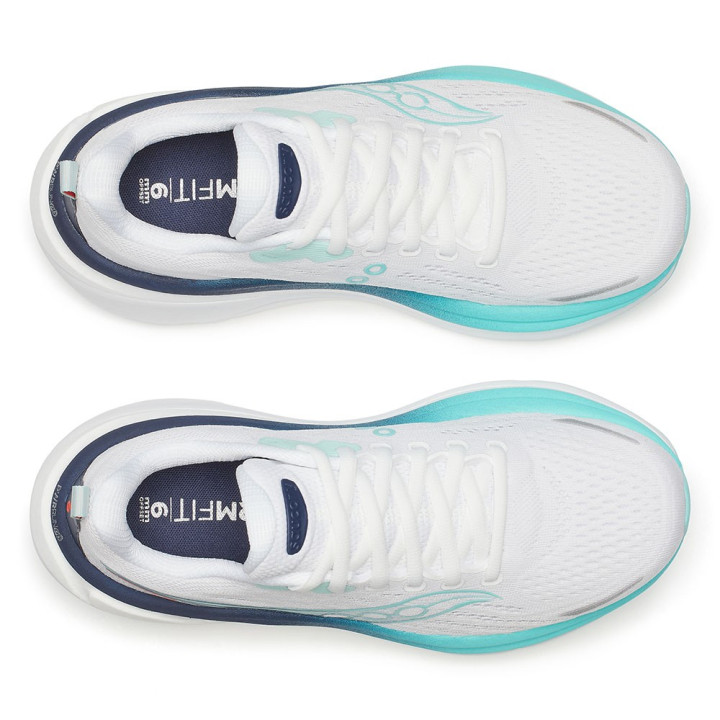 Saucony Hurricane 25 Bianco Navy - Scarpe Running Donna