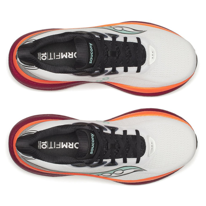 Saucony Triumph 23 Bianco Crimson - Scarpe Running Uomo
