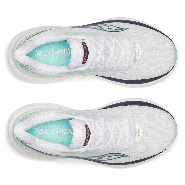 Saucony Triumph 23 Bianco Navy - Scarpe Running Donna