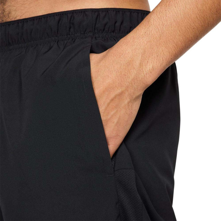Nike Pantaloncini Running Df Challenger 5" 2In1 Nero Argento Uomo